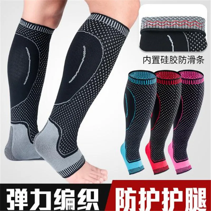 

1pair=2pcs Sports Ankle Support HT020 Compression Cycling Legwarmers Basketball Football Shin guard Running Protective Gear