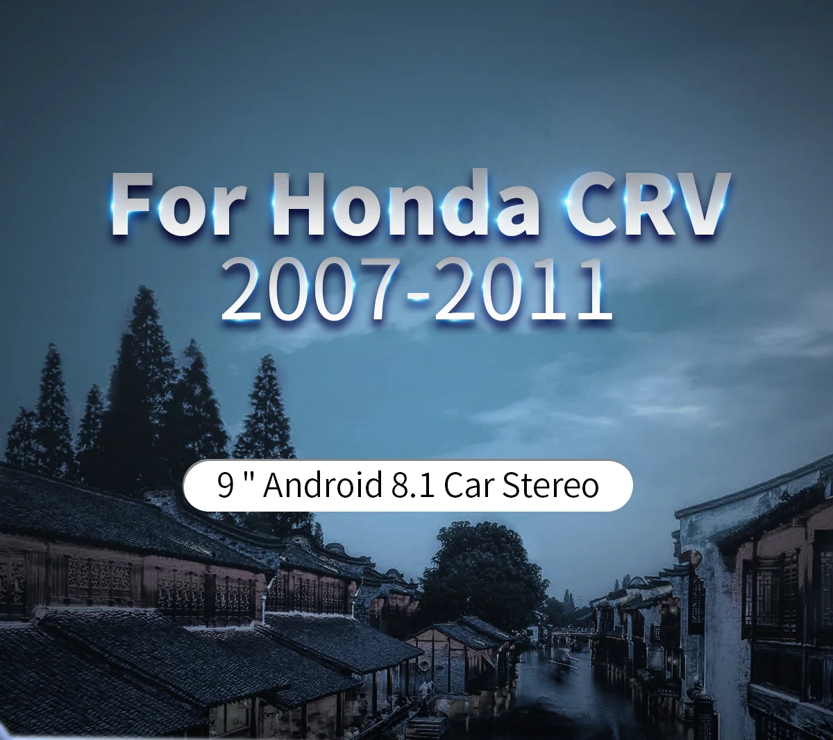 Радуясь Android 8,1 9 ''ips HD экран автомобильный DVD Радио gps мультимедийный плеер для Honda CRV CR-V 2007 до 2011 с восьмиядерным процессором 2 ГБ+ 32 ГБ