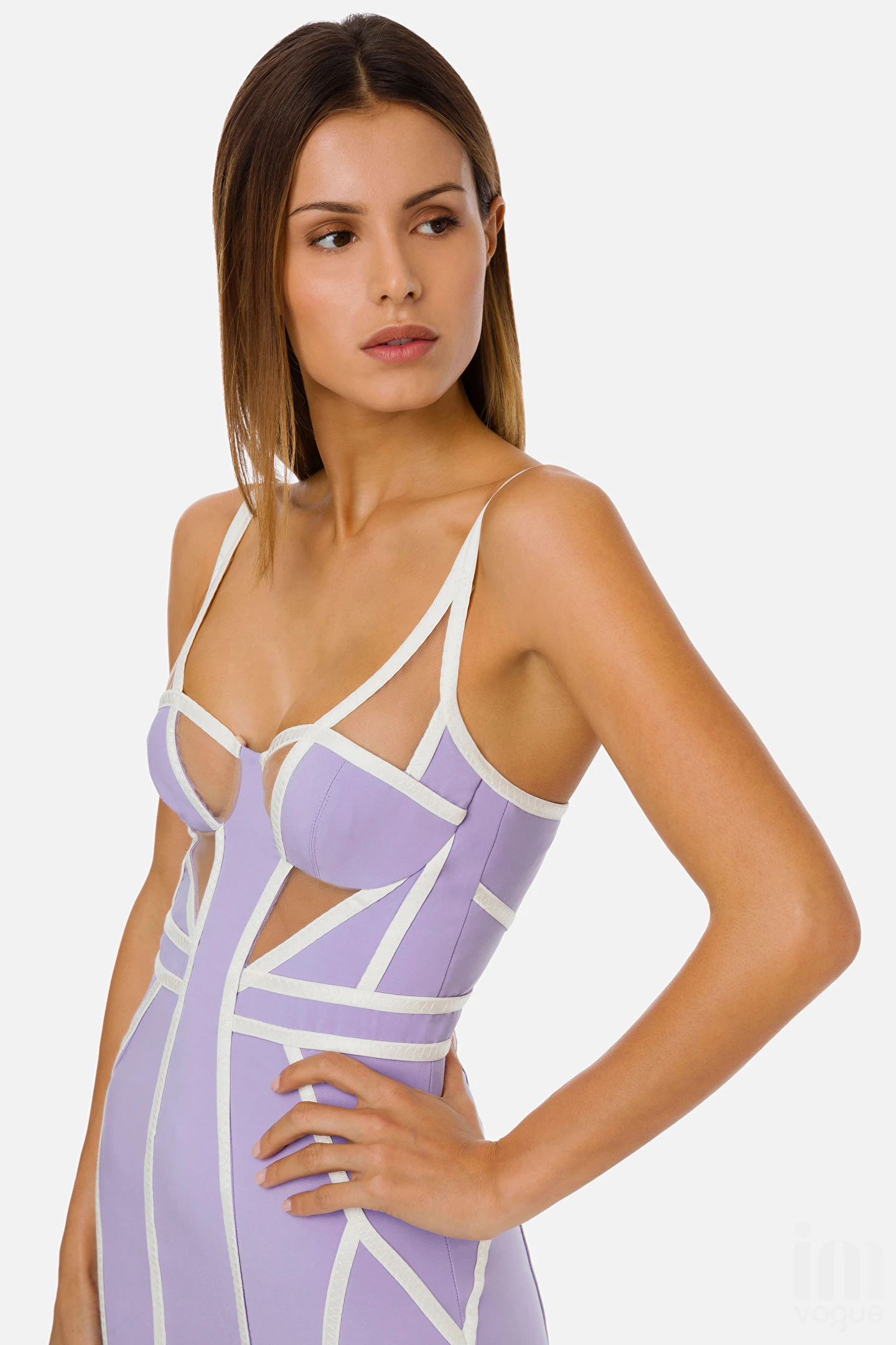 

DEIVE TEGER Women's Vestidos Evening Party Dress Sexy Quality Bandage Hollow Out Solid Spaghetti Strap Sleeveless Knee-Length