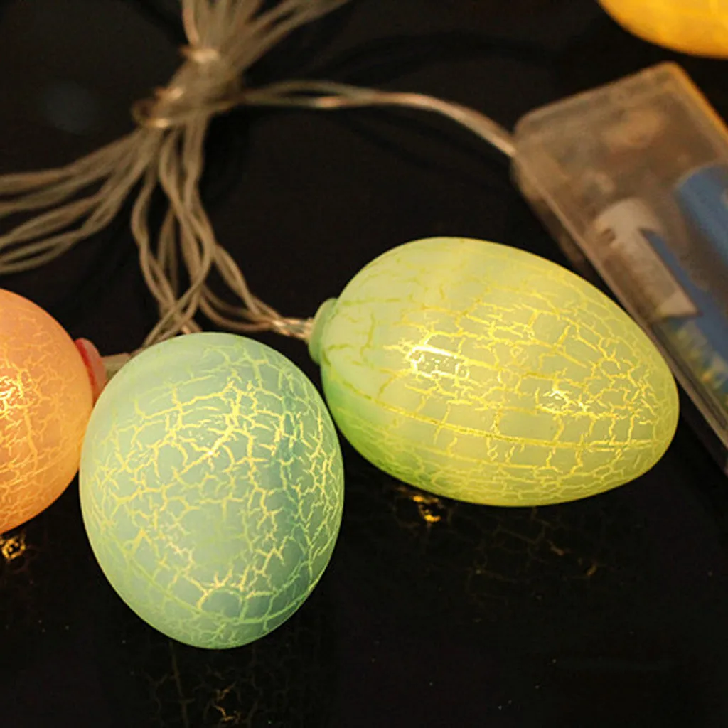 Пасхальные яйца провода гирлянды огни на батарейках свет партии домашний Декор