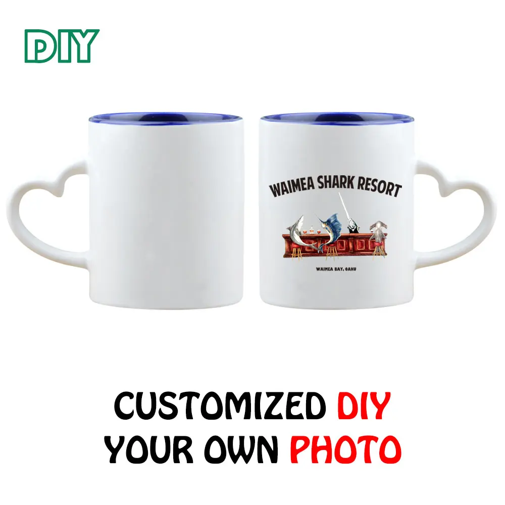 11 унций сублимационная пустая кружка внутренний цвет керамическая кофейная с