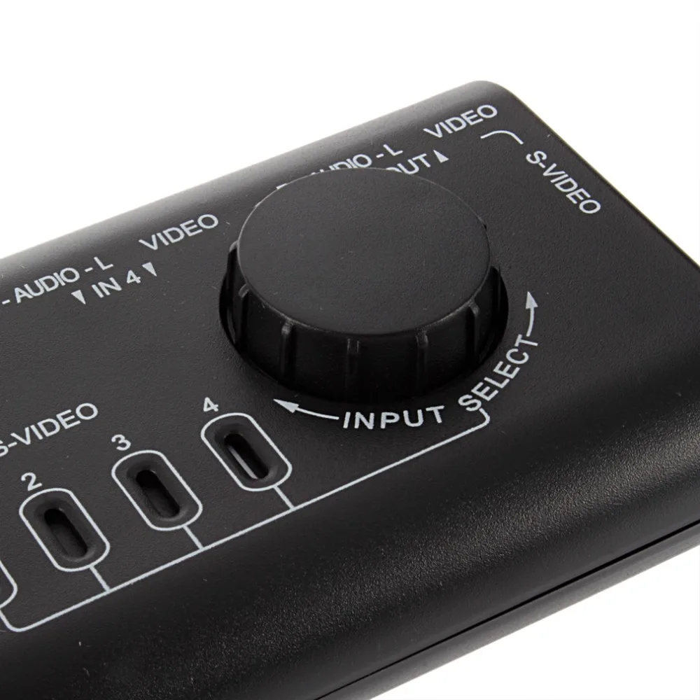 4 в 1 выход AV коммутатор с разъемами тюльпан коробка аудио видео сигнал сплиттер