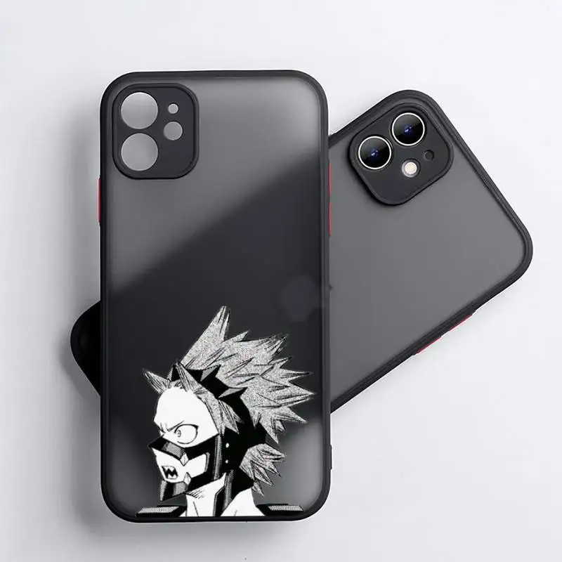 

Anime My Hero Academia deku bakugou Boku Phone Case Matte Transparent for iPhone 7 8 11 12 s mini pro X XS XR MAX Plus Design