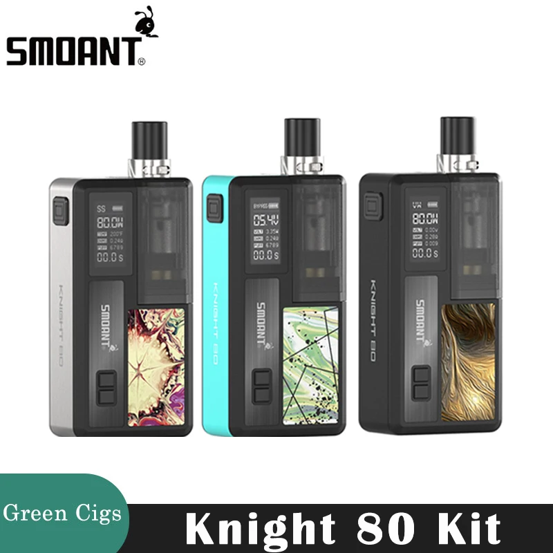 Оригинальный набор Smoant Knight 80 Вт 4 мл картридж 0 3 Ом сетчатая катушка и Двойная