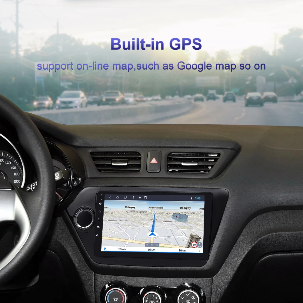 Автомобильный мультимедийный плеер для KIA RIO 3 4 2Din Android 9,0, автомагнитола, стерео 2010-, навигация, Авторадио, gps, магнитофон, K2, Wifi