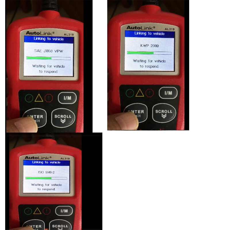 Autel AL319 OBD2 автомобильный сканер OBD Автомобильный диагностический инструмент автоматический считыватель кодов универсальный инструмент сканирования такой же, как launch Creader CR3001