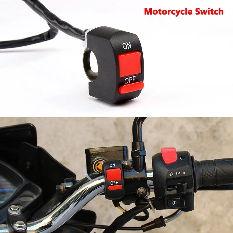 

Motorcycle Switch ON/OFF Button Connector Push Button Switch Motorbike Accessories for Moto for Moto Motor ATV Bike Switches