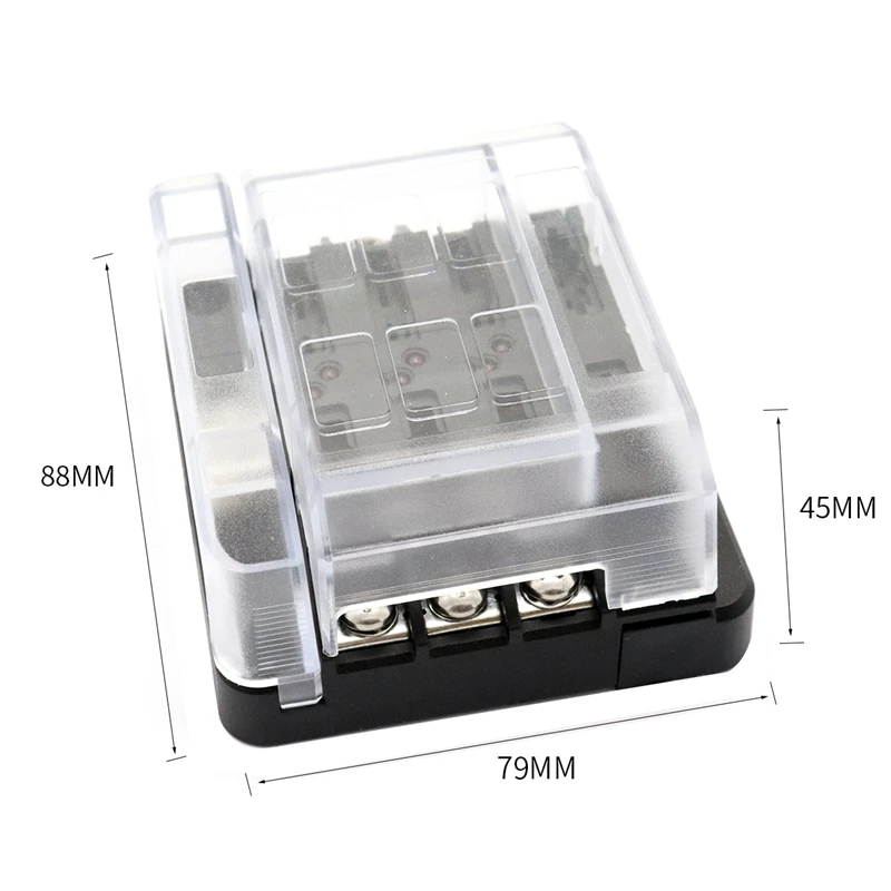 Dc 12-32V Truck Motorhome-Coach Boat Bus Bar Power Distribution Block Double Busbars 12-Way Fuse Box With Led | Автомобили и