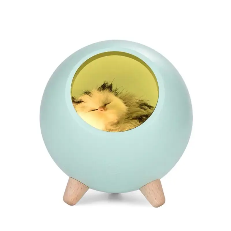 

Cute Cat LED Lamp Night Light for Home Decor USB Rechargeable Atmosphere Light Stepless Dimming Novelty Birthday Gift for Girl
