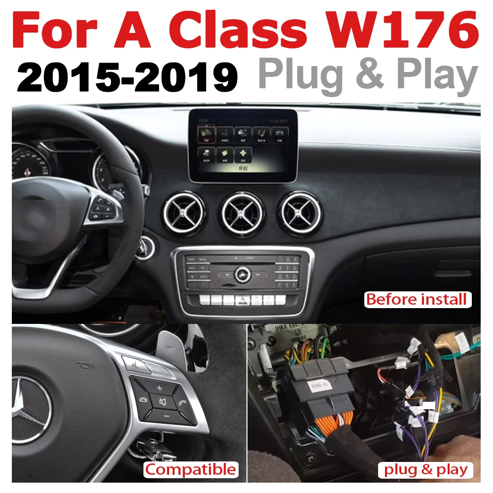Автомобильная аудиосистема Android 7 0 up GPS навигация для Mercedes Benz A Class W176 2015 ~ 2019 NTG WiFi 3G