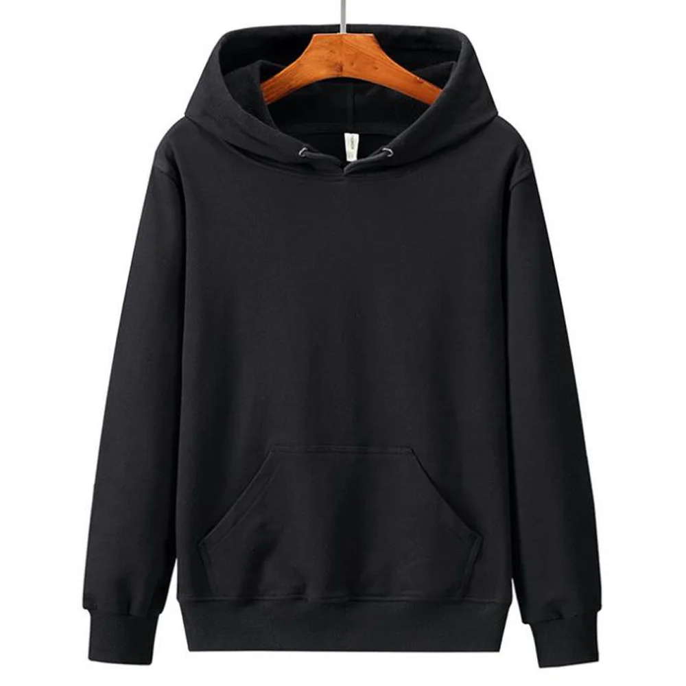 

2021 Brand Men's Hoodies Sweatshirts Leisure Pullover for Male Solid Color Long Sleeve Hoodie Sweatshirt