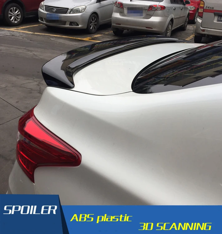 Для Sentra Спойлер ABS Материал заднее крыло автомобиля праймер цвет задний спойлер