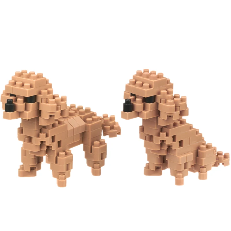 Kawada Nanoblock трость в пудель 170 шт. алмазные строительные блоки креативные игрушки