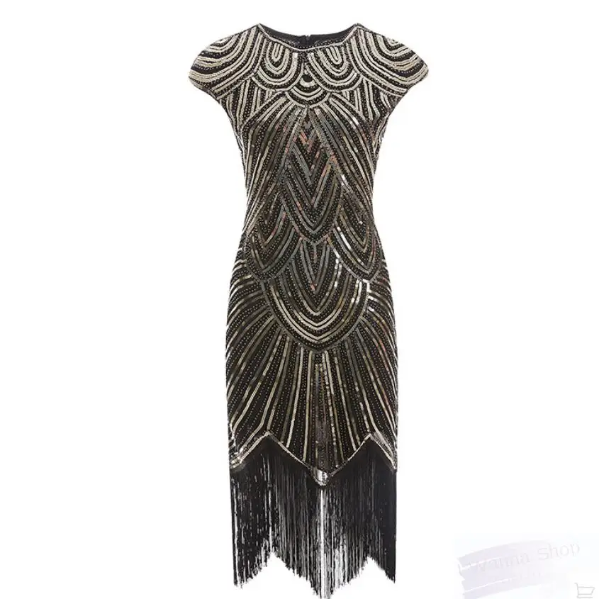 Женское винтавечерние платье с v образным вырезом и блестками|Костюмы из фильмов