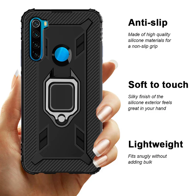 Защитный чехол для Xiao mi Red Note 8 T K20 Pro 10 9T 9t с магнитным металлическим кольцом чехол|