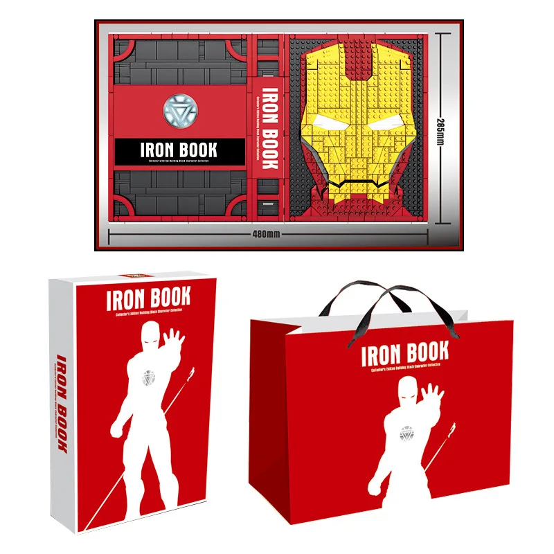 Книга-блок лучший подарок Супер Герои ЖЕЛЕЗНЫЙ ЧЕЛОВЕК подземная лабораторная
