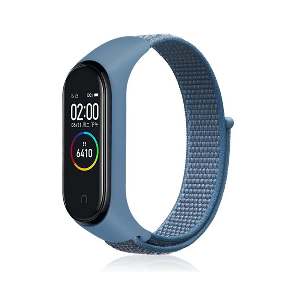 13 Cape Blue Pulseira mi band 4 ремешок для xiaomi mi band 4 3 спортивный нейлоновый ремешок для часов дышащий браслет ремешок для часов Смарт часы аксессуары 4 - Цвет ремешка: 13 Cape Blue