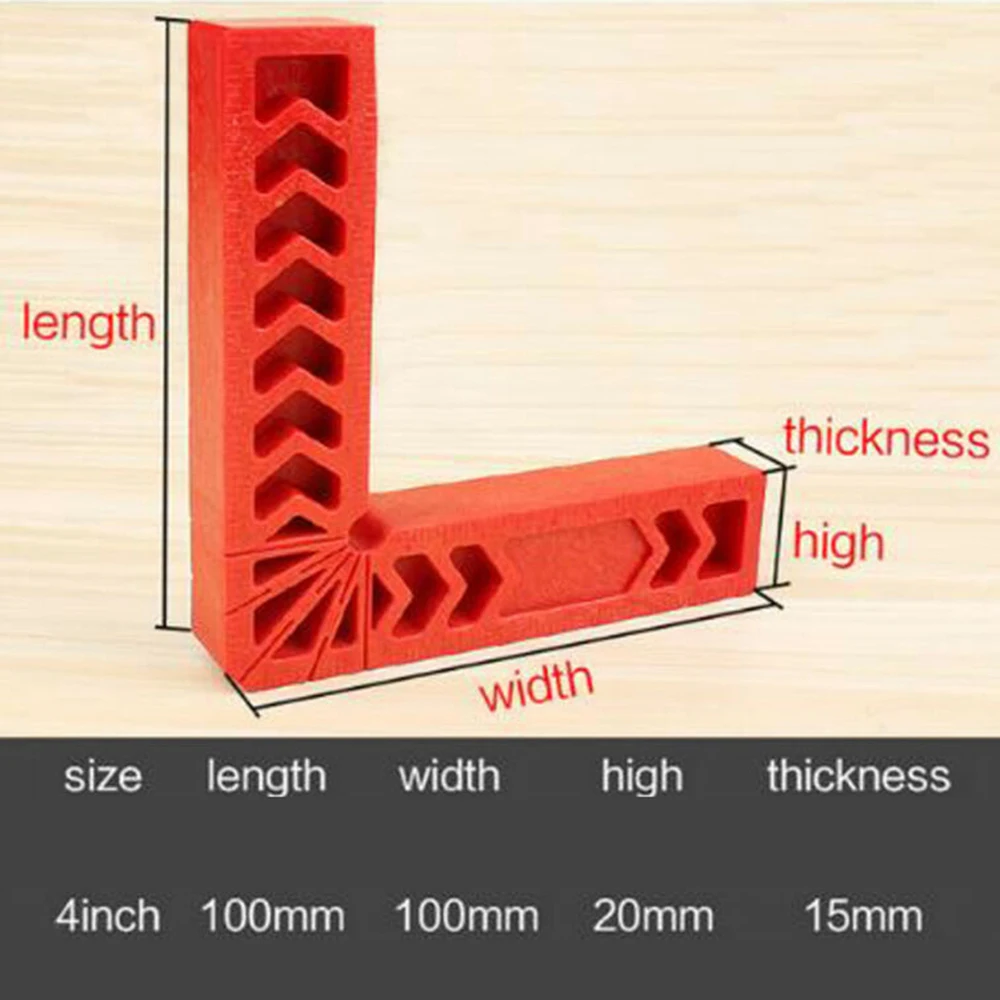 4 шт. 90 градусов зажимы дюйма L форма квадратная прямоугольная рамка пластиковая