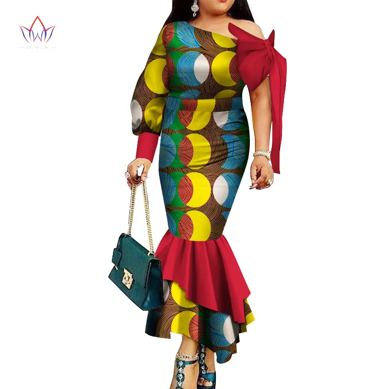 summer plus size women clothing Maxi Dress Dashiki african dress for women in african clothing party long dress natural  WY3324
