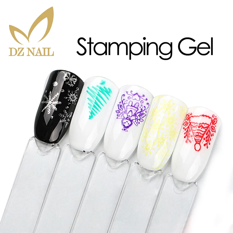 MONASI краска для штамповки гель ногтей художественный Гель-лак маникюра черный