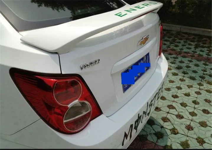 Спойлер для Aveo 2009 2013 Chevrolet YDAJK спойлер из АБС пластика цвет заднего крыла