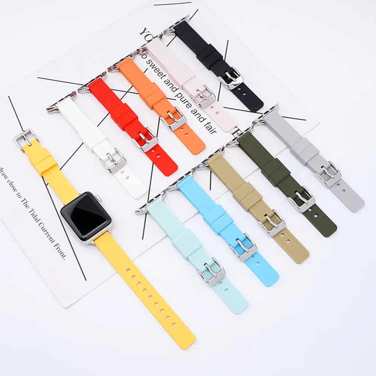 

Прозрачный резиновый ремешок для наручных часов Apple Watch iwatch 6 5 4 3 2 1 SE 38 мм 42 мм 40 мм 44 мужские и женские прозрачные Замена TPU браслет