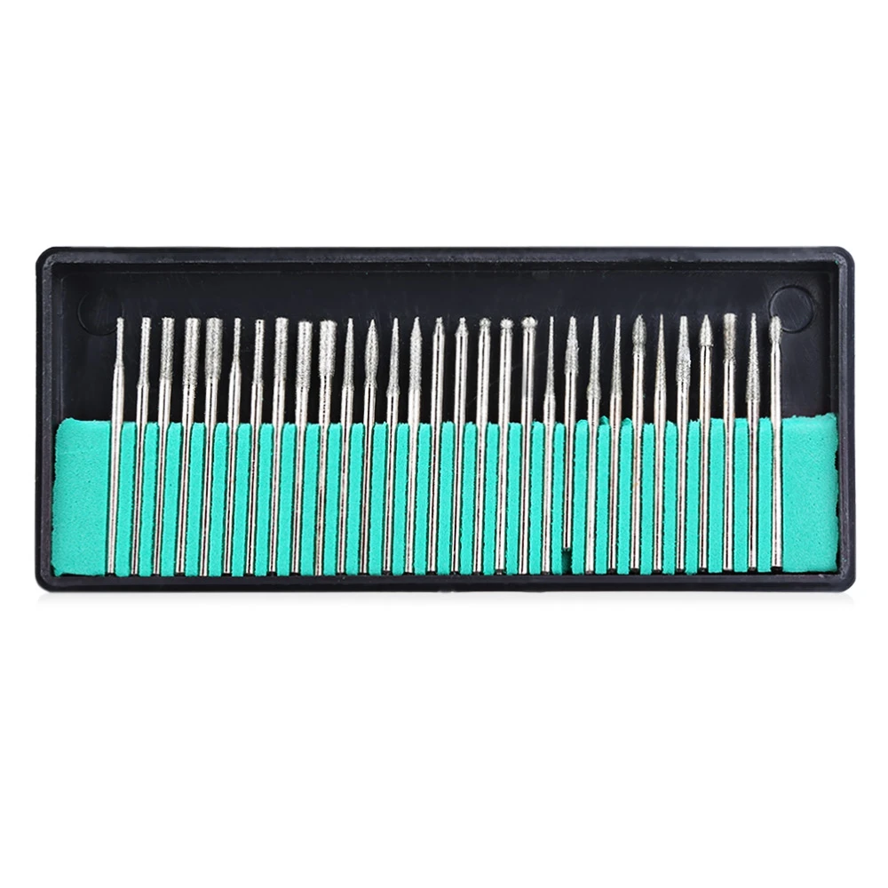 30 шт. алмазные сверла для удаления лака ногтей профессиональная дрель