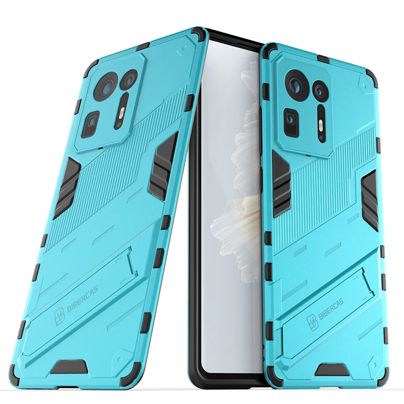

Shockproof Armor Anti Fall Phone Case For Xiaomi Mi 11 11i 11X Lite Pro Ultra Mix 4 Rugged Protection Invisible Stand Back Cover