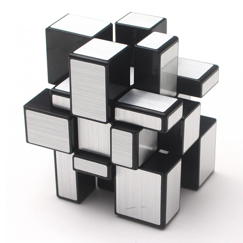 Qiyi 3x3 Magic Mirror Cube Puzzle 3x3x3 2x2 серебристые золотые наклейки скоростные кубики