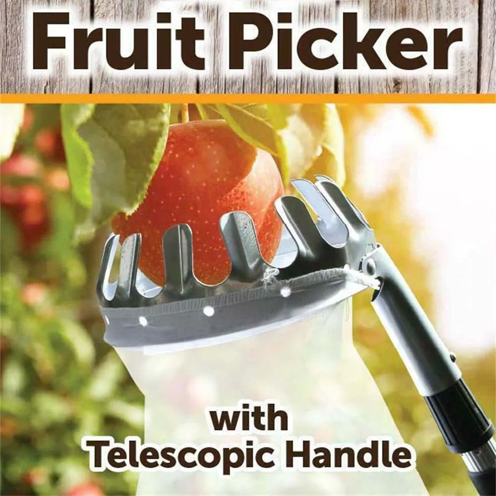 Металлический прибор для сбора фруктов садоводство яблоко персик инструмент