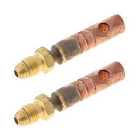 2pcs 57y10 gas power cable adapter fit for wp 17 wp 9 wp 24g 24w tig welding torch welding soldering supplies tools