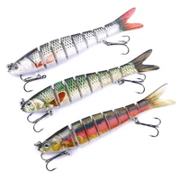 1pcs 13 7cm sinking wobblers fishing lures jointed crankbait swimbait 8 segment hard artificial bait for fishing tackle lure