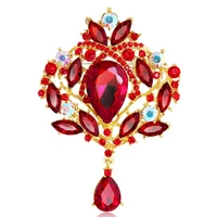 brooch gorgeous luxury flower pattern flower shape shawl clip for party