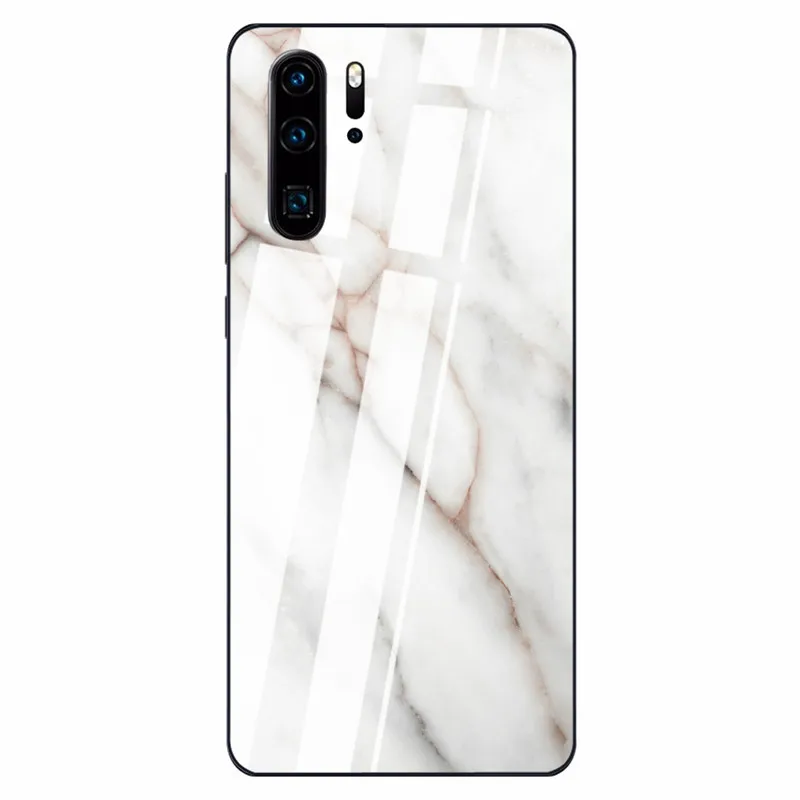 11 Tempered Glass Case For Huawei 9 10 Lite 8X 8X MAX White Marble Phone Cases For Nova 3 P-smart-Z P30 P20 Lite MATE 20 LITE Funda - Цвет: 11
