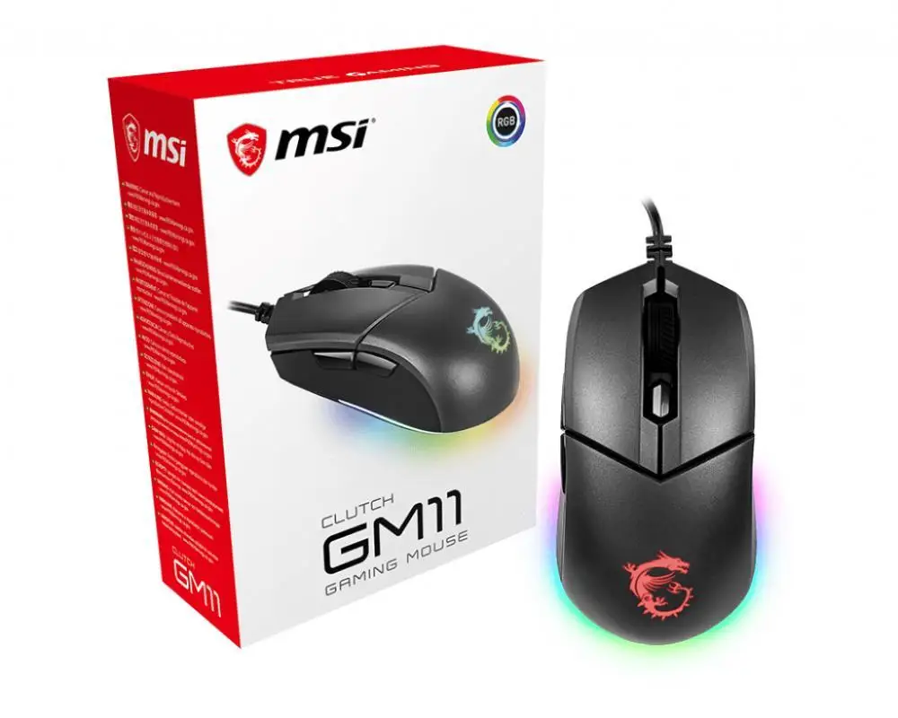 MOUSE USB OPTICAL GAMING/CLUTCH GM11 MSI | Компьютеры и офис