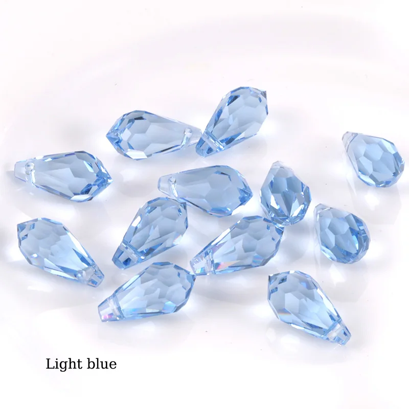 light blue Изысканные стеклянные разделительные бусины-капли для самостоятельного изготовления ювелирных изделий ремесла аксессуары для пошива одежды украшения искусства - Цвет: light blue