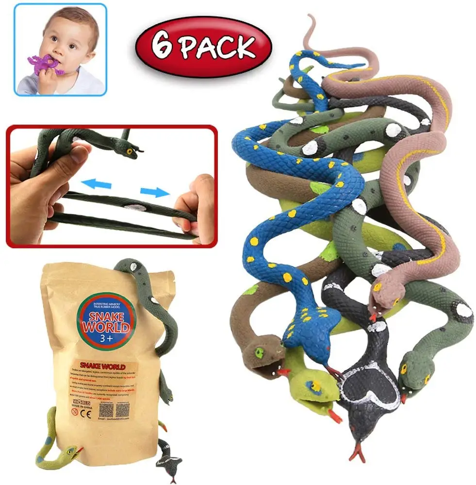 Oenux лесные животные змея кобра питон фигурка супер стрейч горячие игрушки