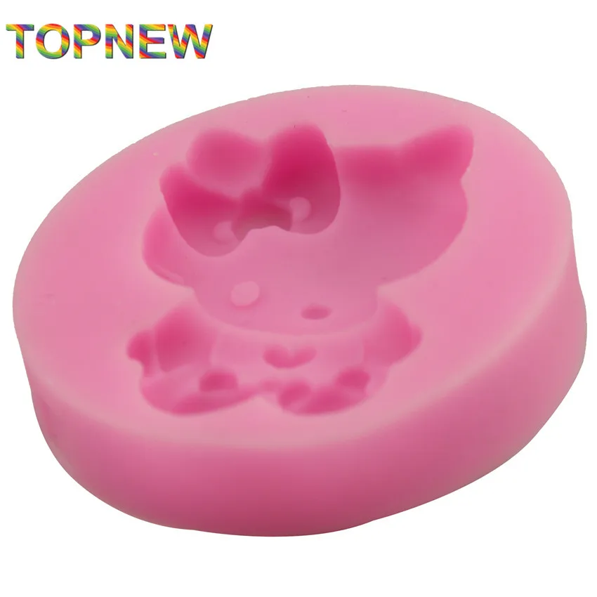 3D мультяшный котенок силиконовая помадка торт Декор форма кухонные аксессуары