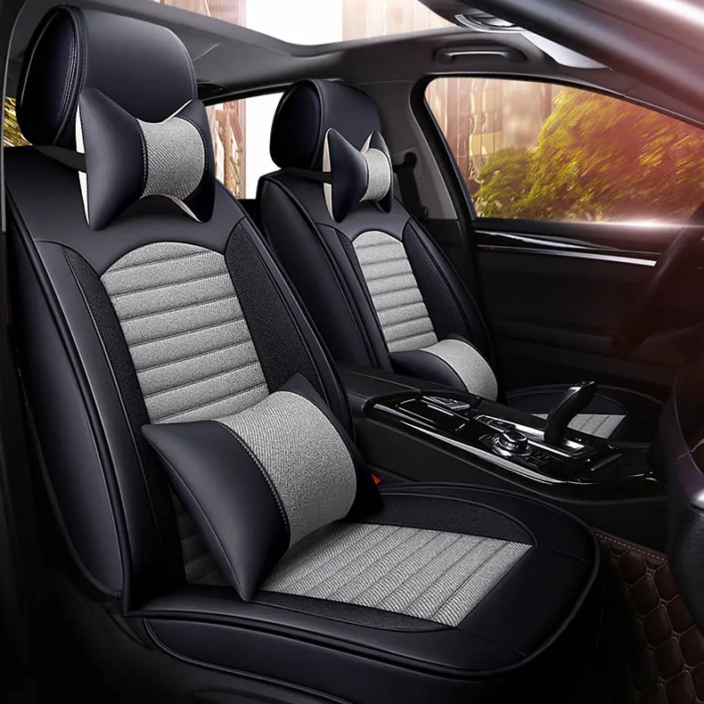 Универсальный чехол для автомобильных сидений кожаный авто toyota peugeot 3008 volvo s60 форд