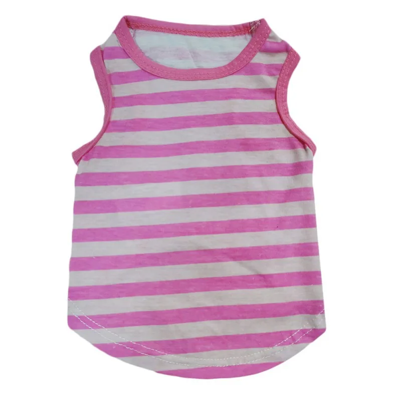 

Pet Dog Clothes Puppy Cotton Vest Dogs stripes Clothe Shirt Bottoming Shirt Pet Accessories Dogs Costumes