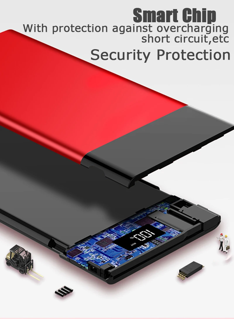 Xiaomi ультра-тонкий портативный внешний аккумулятор 20000 мАч для смартфона, аккумулятор, внешний аккумулятор, быстрая зарядка, мини милый мобильный внешний аккумулятор