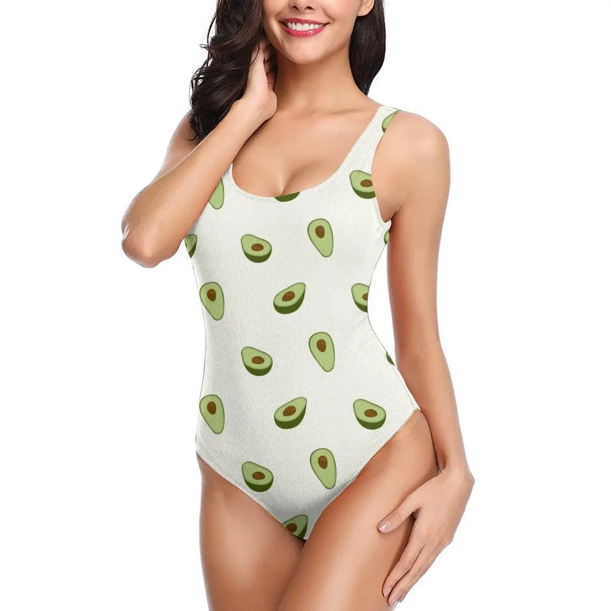 2020 сексуальный цельный купальный костюм купальник с узором авокадо женский