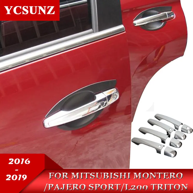 2016 2019 для Mitsubishi Pajero Sport L200 Triton запчасти хромированные дверные ручки Крышка Montero
