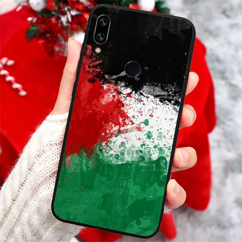 

Palestine Flag Red green white black Phone Case For Xiaomi Redmi note 7 8 9 t k30 max3 9 s 10 pro lite