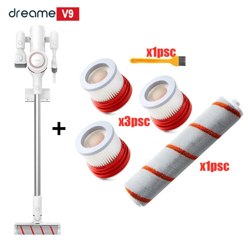 Dreame V9 пылесос беспроводной циклонный фильтр Ручной беспроводной Mi ковер развертки пылесборник домашний пылесос портативный - Цвет: V9 add 5pcs