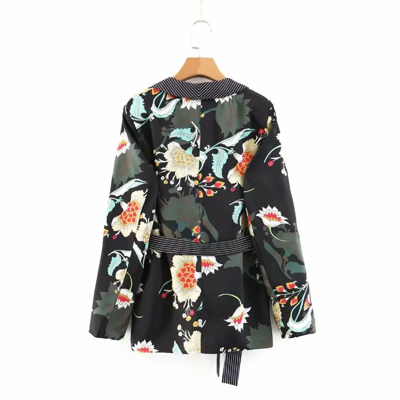 Женский винтажный блейзер с принтом в клетку пиджак кимоно широкими брюками