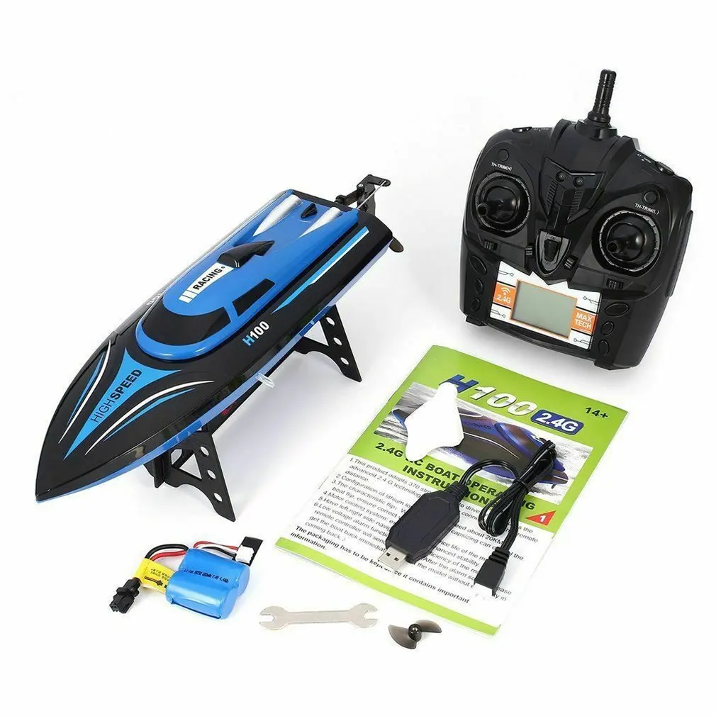 

Remote Control Boat Speed Racing High Speed Water Cooled RC Speedboat Toy Ship Model Educational Children's Toys With PVC Shell