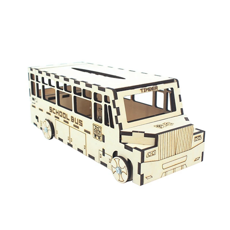

Mechanical 3D Puzzle Wooden City London Bus,Blue
