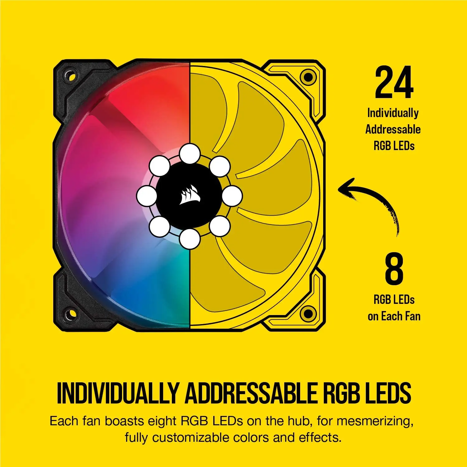 Вентилятор Corsair iCUE SP120 RGB Pro производительность 120 мм одна упаковка/(тройной