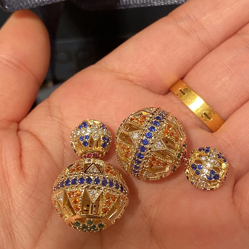 Новинка крупные Двухсторонние серьги гвоздики с большими шариками в простом